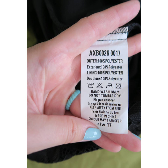 AX Paris Women's Black Lace Bodycon Sleeveless Midi Dress. Size 8 - Picture 12 of 13